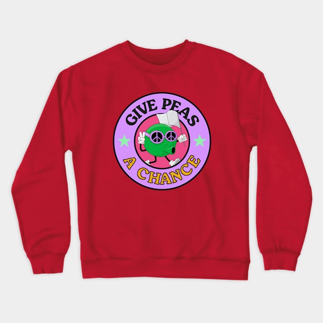 Give Peas A Chance - Give Peace A Change Crewneck Sweatshirt by Football from the Left